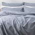 Renee Taylor Quilt Cover Helena Stone washed Set Dusty Blue